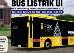UI Siapkan Bus Listrik untuk Penyelenggaraan Pertemuan G20