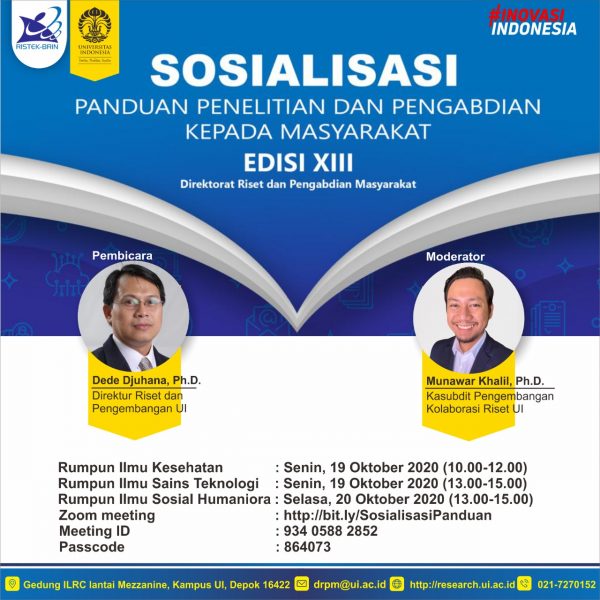 Sosialisasi Panduan Penelitian & Pengabdian Kepada Masyarakat Edisi ...