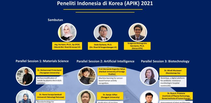 Matchmaking Riset dan Kolaborasi Universitas Indonesia dan Asosiasi Peneliti Indonesia di Korea (APIK) 2021