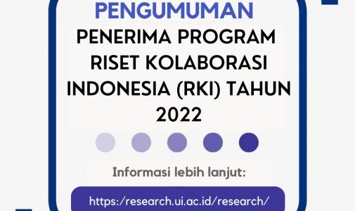Pengumuman Penerima Pendanaan RKI tahun 2022