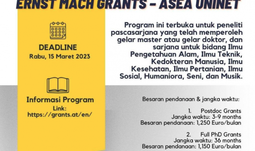 CALL FOR PROPOSAL ERNST MACH GRANTS – ASEA UNINET